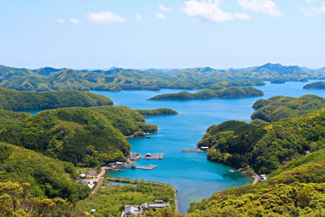九十九島の多島美を望む絶景