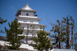 島原城の白亜の天守閣